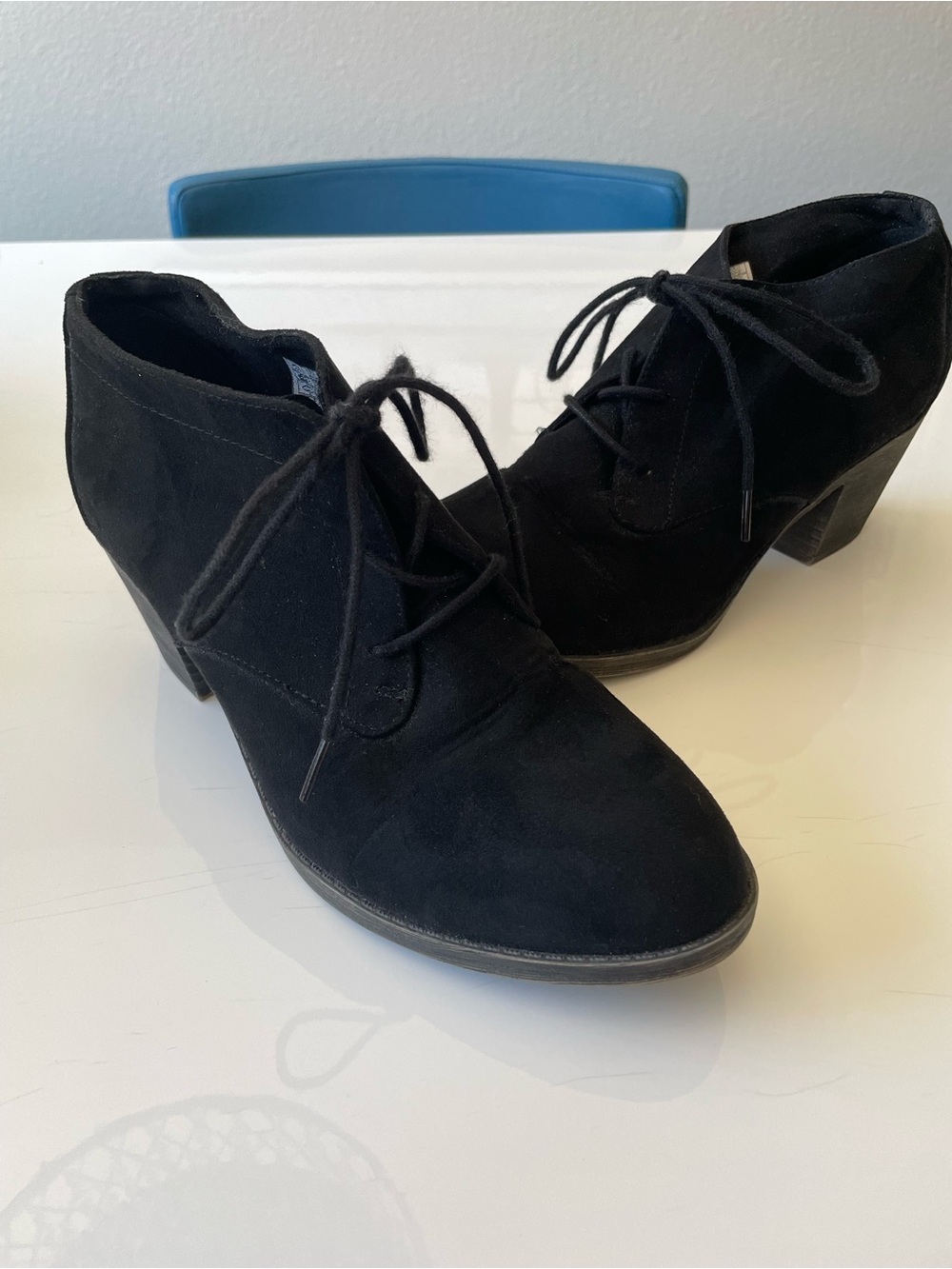 Rocket Dog Black Suede Lace-Up Women's Ankle Booties